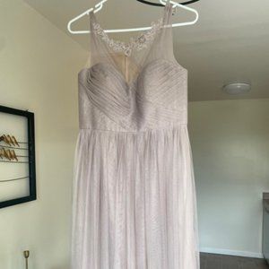 Anthropologie Beige Formal Dress